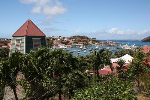 View of Gustavia with Swedish Clock Tower. Photo by Richard Varr