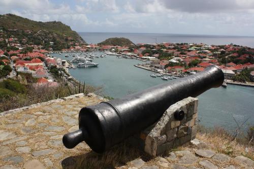 View of Gustavia's harbor from Fort Gustavia. Photo by Richard Varr